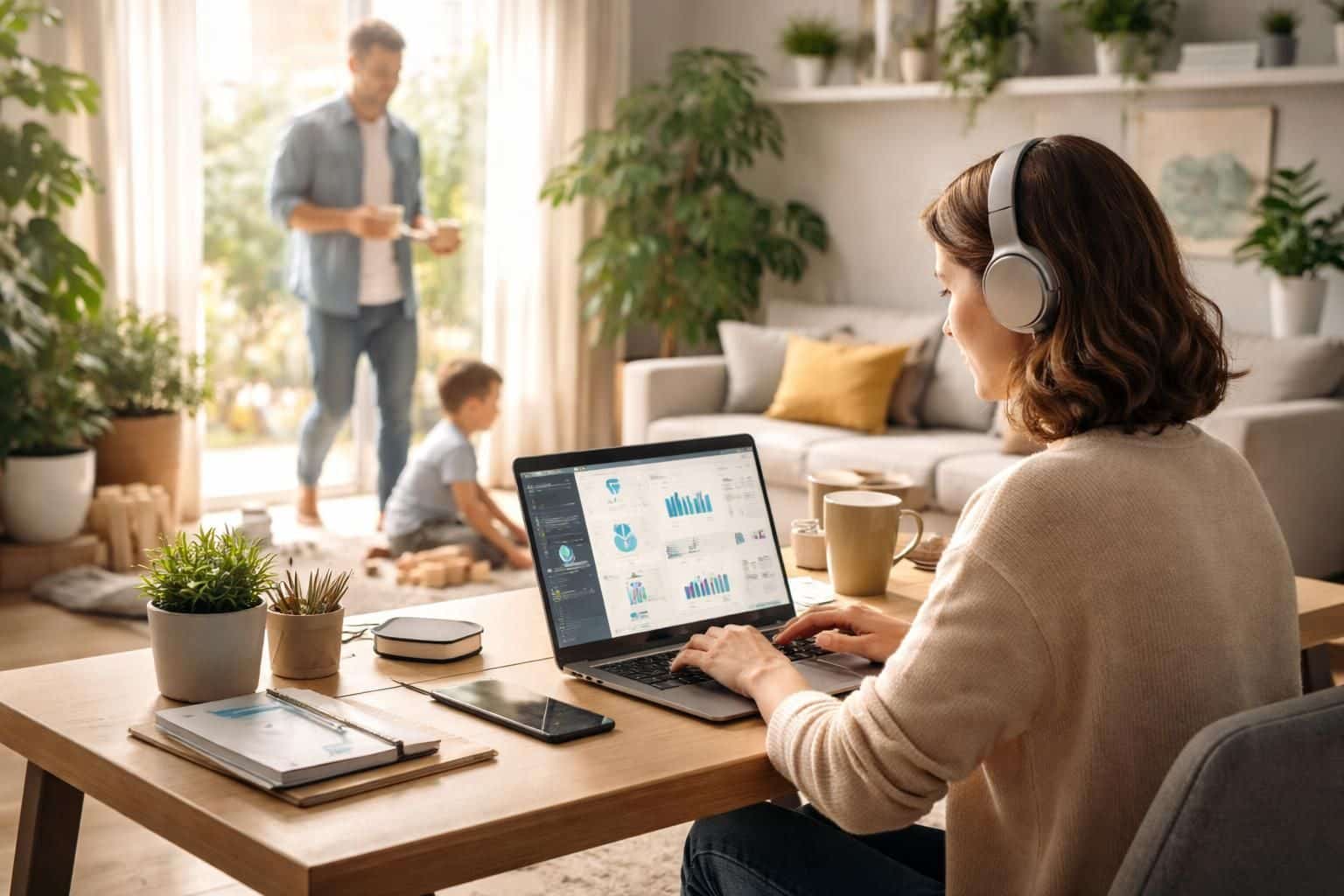 découvrez comment le télétravail, associé aux bons logiciels, vous aide à concilier efficacement vie professionnelle et équilibre familial.