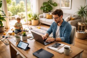 découvrez comment les outils numériques facilitent le télétravail tout en préservant l'équilibre entre vie professionnelle et vie familiale.