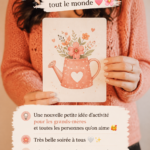 Une grand-mère et sa petite-fille travaillant ensemble sur un projet créatif