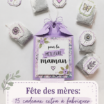 Un joli cadeau fait maison pour la fête des mères, offert avec amour.