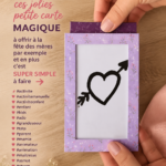 Image de cartes magiques colorées faites maison pour la fête des mères