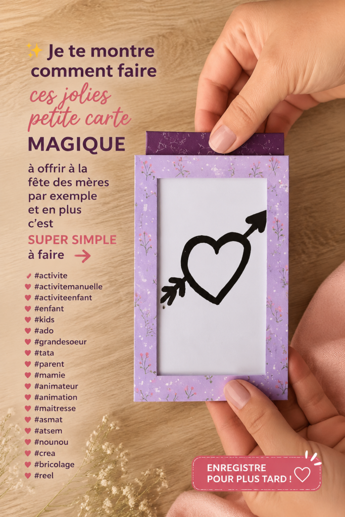 Image de cartes magiques colorées faites maison pour la fête des mères