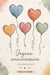Une belle décoration d'anniversaire pour célébrer la fête de maman