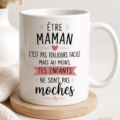 Mug original avec un message affectueux pour les mamans, parfait pour un cadeau.