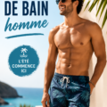 Homme portant un maillot de bain coloré sur la plage