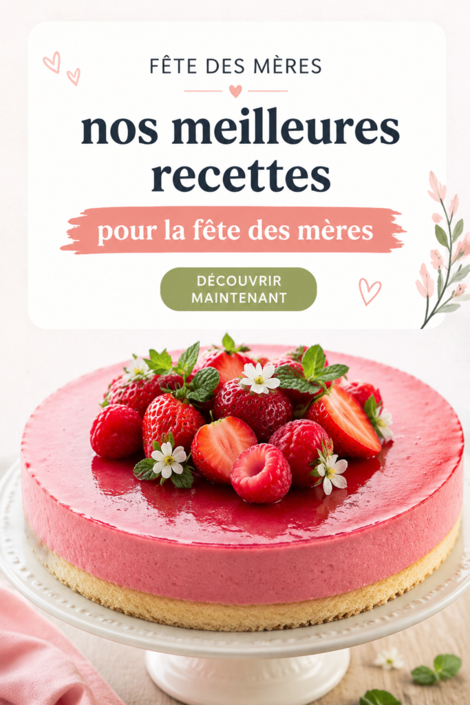 Recettes savoureuses pour la fête des mères