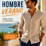 Un mannequin portant une tenue d'été élégante pour hommes.