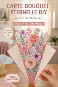 Bouquet éternel DIY coloré réalisé pour la fête des mères