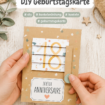 Carte d'anniversaire interactive faite main avec des éléments personnalisés