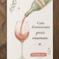 Une carte d'anniversaire colorée pour maman avec des embellissements faits main.