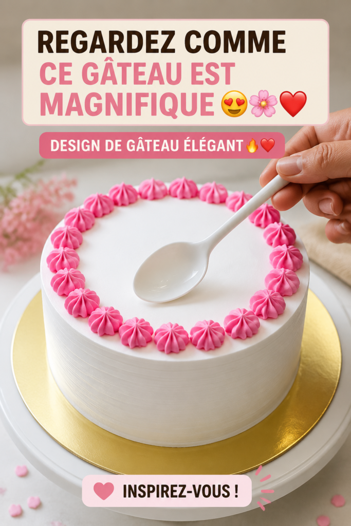 Gâteau magnifiquement décoré avec des fleurs en sucre et des détails raffinés