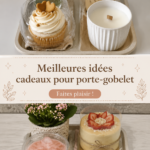 Idées de cadeaux pour amateurs de gobelets, présentées sur une table élégante.