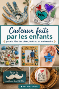 Cadeau fait main par des enfants pour leur père