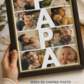 Cadre photo élégant mettant en valeur des souvenirs familiaux