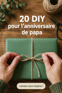 Des idées de DIY pour l'anniversaire d'un père, incluant des cadeaux faits main.
