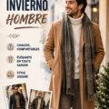 Tenue d'hiver tendance pour homme incluant un manteau élégant et des bottes stylées.