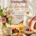 Petit déjeuner tranquille sur une table en extérieur avec des viennoiseries et du café