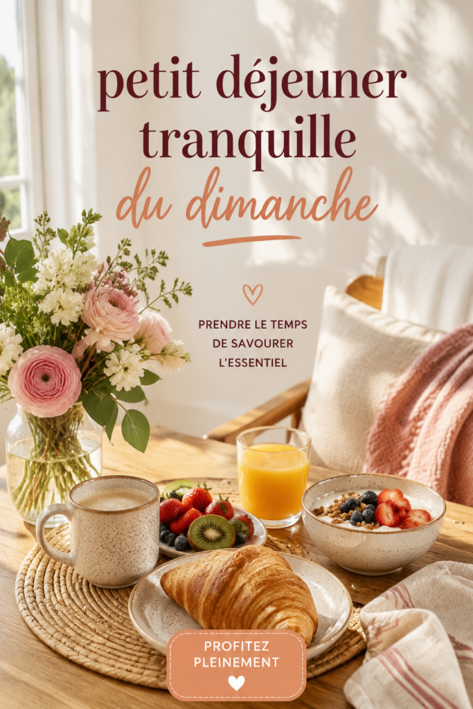 Petit déjeuner tranquille sur une table en extérieur avec des viennoiseries et du café