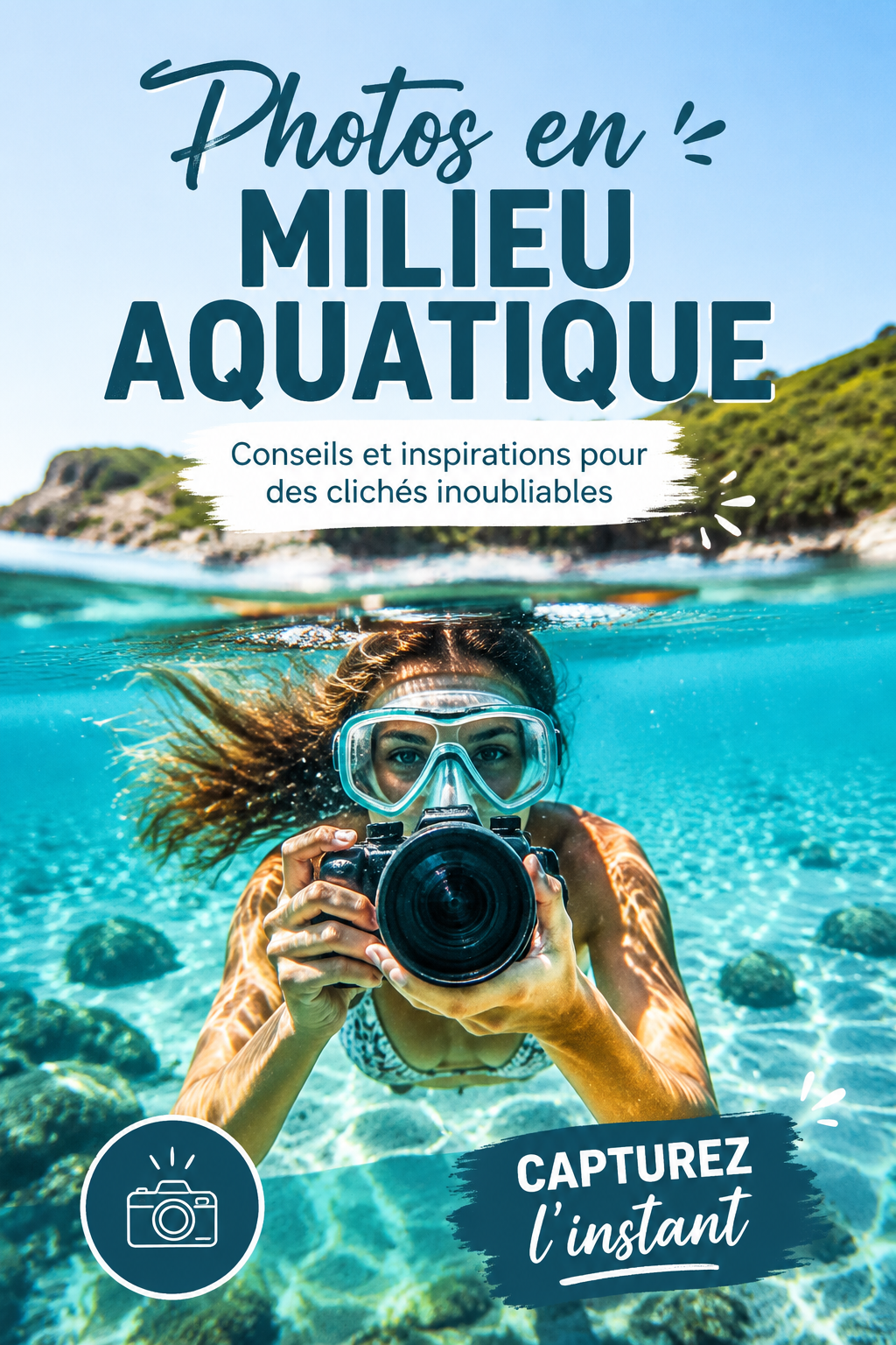 Photographie d'un paysage sous-marin éblouissant avec des poissons colorés.