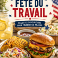Repas festif avec plusieurs plats pour la fête du Travail