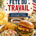 Repas festif avec plusieurs plats pour la fête du Travail