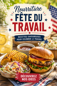 Repas festif avec plusieurs plats pour la fête du Travail