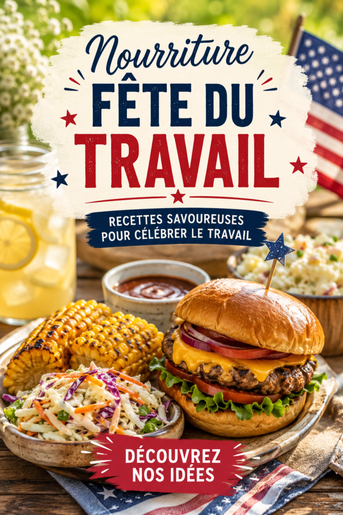 Repas festif avec plusieurs plats pour la fête du Travail