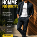Homme portant une tenue performative moderne et stylée