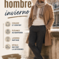Un homme élégamment habillé pour l'hiver avec un manteau chaud et des accessoires stylés.