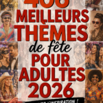 Une fête d'adultes bien décorée avec un thème inspirant et convivial.