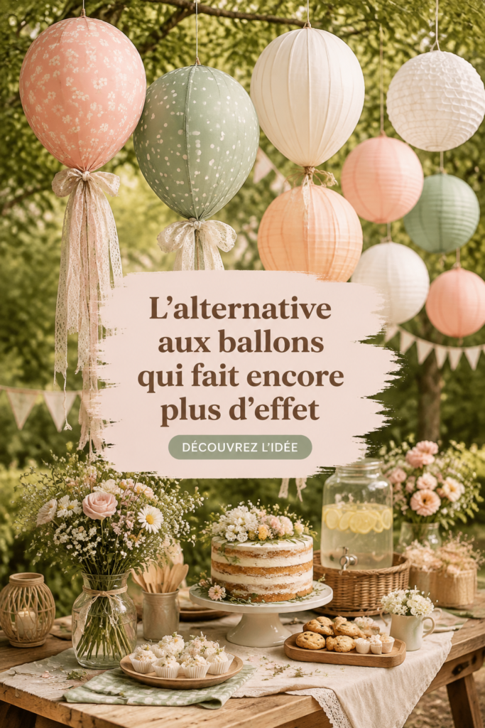 Alternatives élégantes aux ballons décoratifs pour célébrations