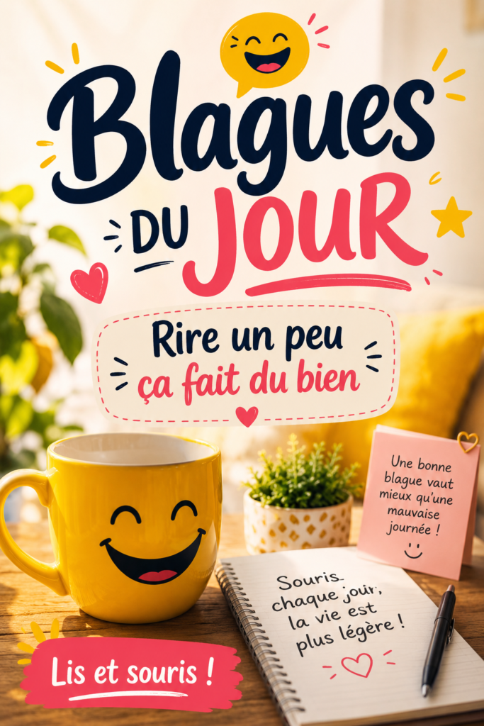 Une personne riant en lisant une blague amusante.