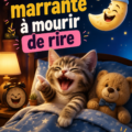 Une illustration joyeuse représentant des personnages riant avant de dire bonne nuit.