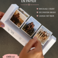 Cadre photo suspendu DIY en papier décoratif avec des photos des souvenirs