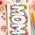 Exemple d'une belle carte DIY faite main pour un anniversaire.