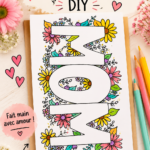 Exemple d'une belle carte DIY faite main pour un anniversaire.