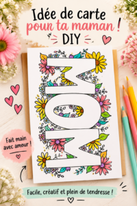 Exemple d'une belle carte DIY faite main pour un anniversaire.