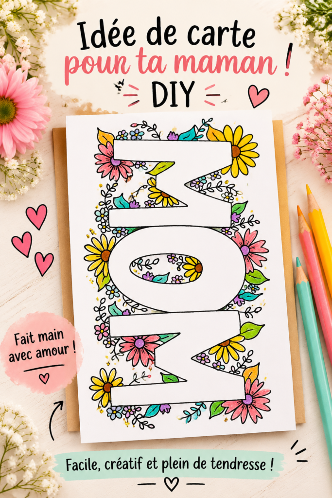 Exemple d'une belle carte DIY faite main pour un anniversaire.