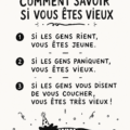 Une carte d'anniversaire humoristique avec un message drôle sur le vieillissement