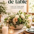 Un centre de table élégant avec des fleurs fraîches et des bougies pour une fête.