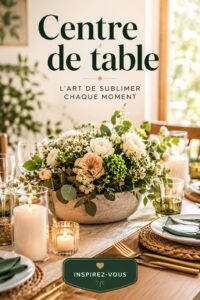Un centre de table élégant avec des fleurs fraîches et des bougies pour une fête.