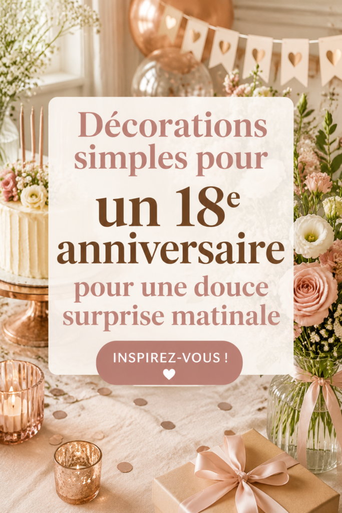 Une décoration colorée pour un 18e anniversaire avec des ballons et des guirlandes.