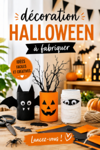 Des décorations Halloween DIY colorées et amusantes faites maison