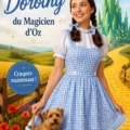 Déguisement inspiré de Dorothy du Magicien d'Oz, affichant une robe bleue et des chaussures rouges.