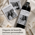 Étiquettes de bouteilles personnalisées pour célébrations et événements spéciaux.