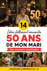 Idées de célébration pour les 50 ans d'un homme avec des thèmes festifs.