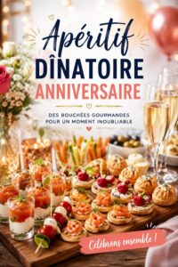 Apéritif dînatoire sur une table festive avec des plats variés