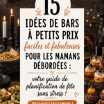 Un bar à nourriture coloré avec plusieurs options de plats pour une fête.