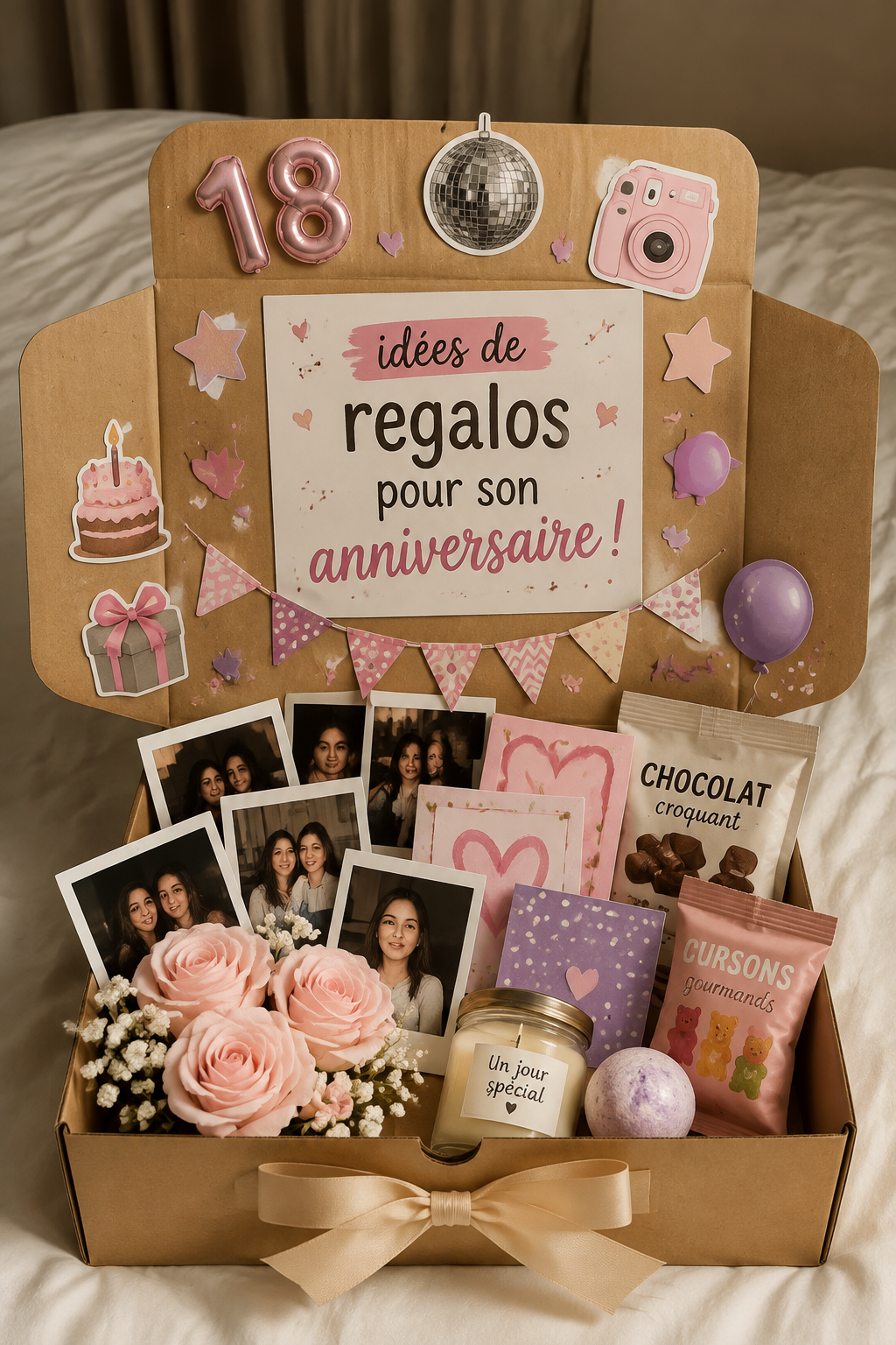 Idées de cadeaux d'anniversaire originaux, incluant des objets personnalisés et des expériences