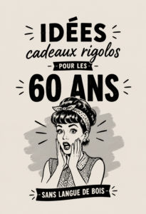 Cadeaux drôles pour un 60ème anniversaire, présentation festive